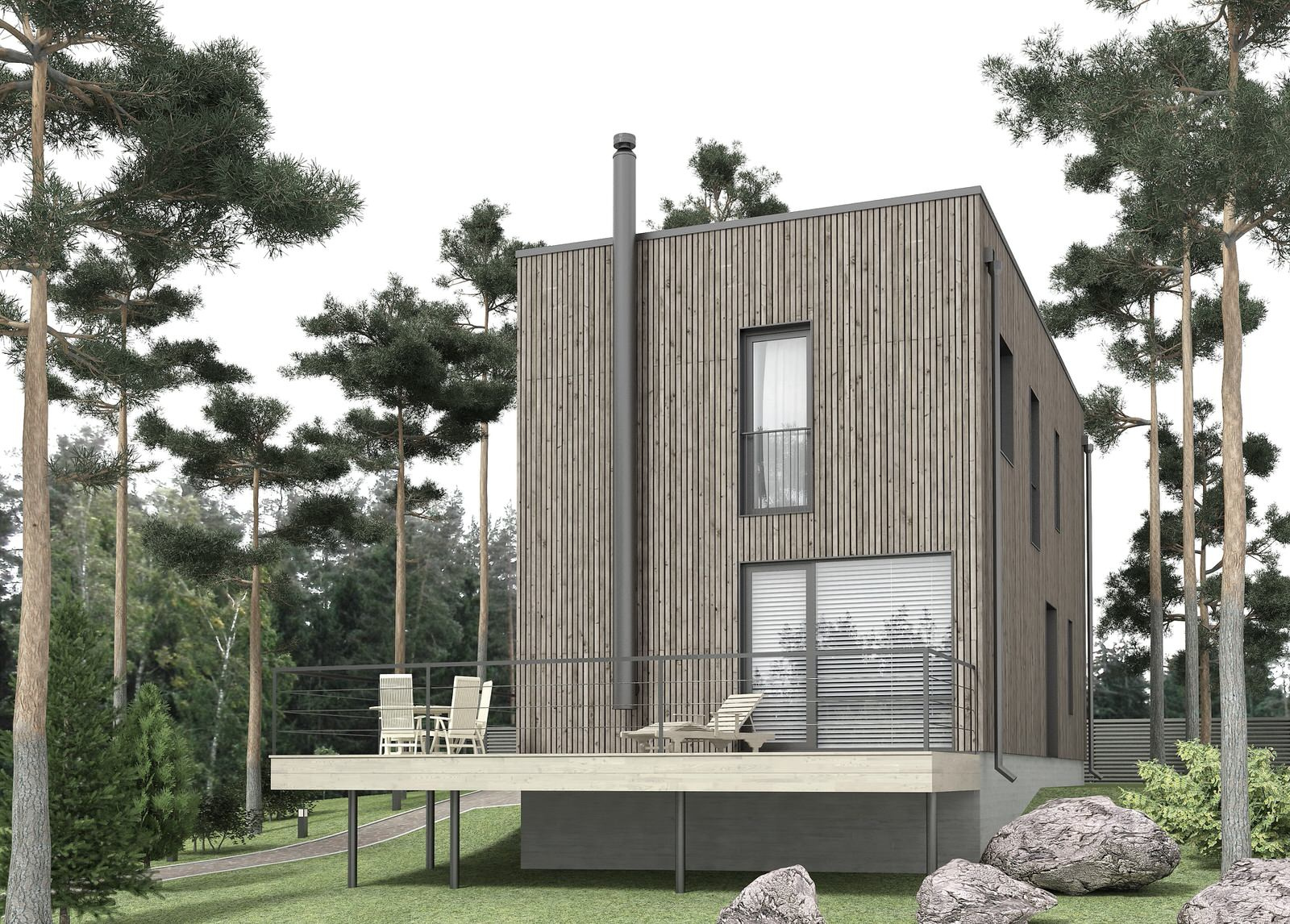 Дом в коттеджном поселка в Лен. области