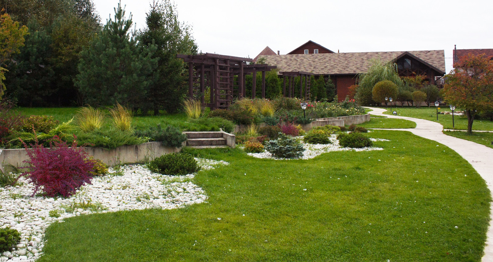 Ландшафтный дизайн большого участка