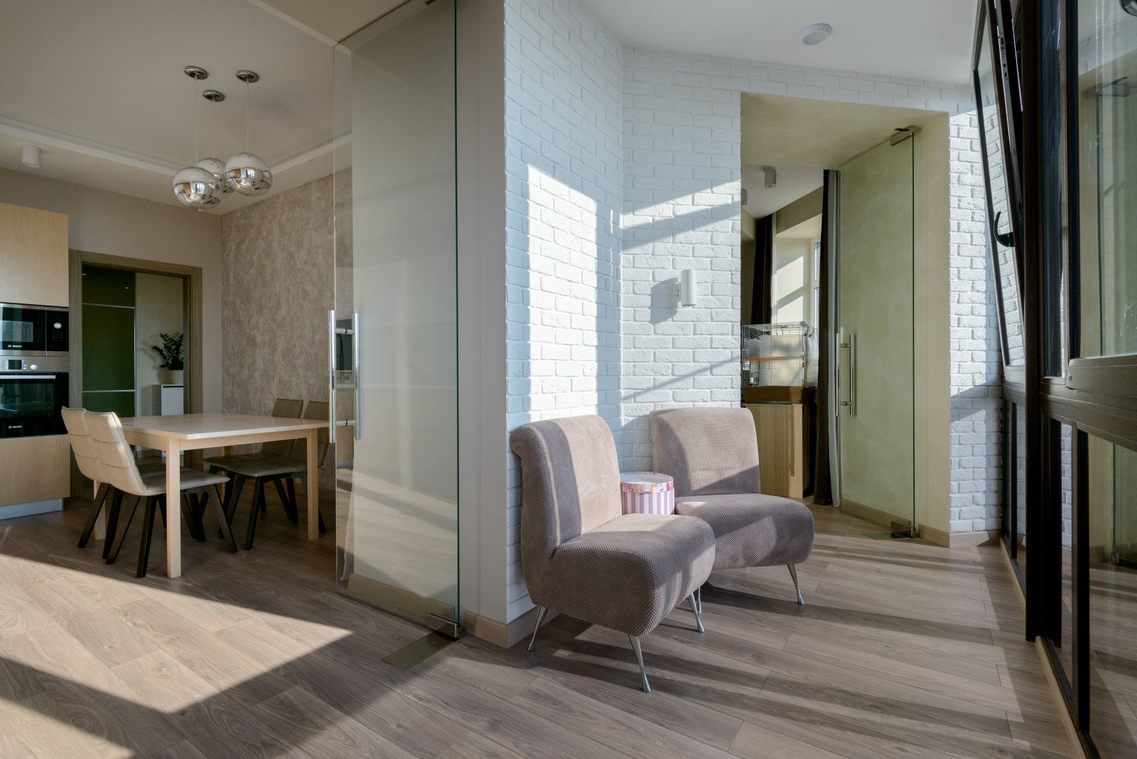 Двухъярусная квартира в стиле Экоминимализм