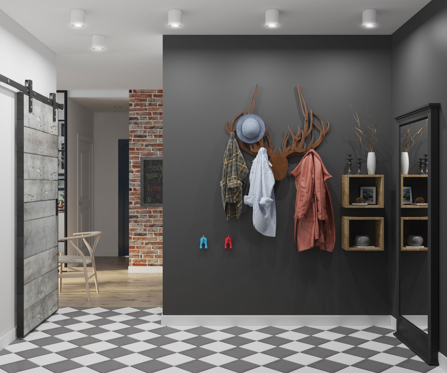 Дизайн прихожей ЖК "Татьянин Парк"