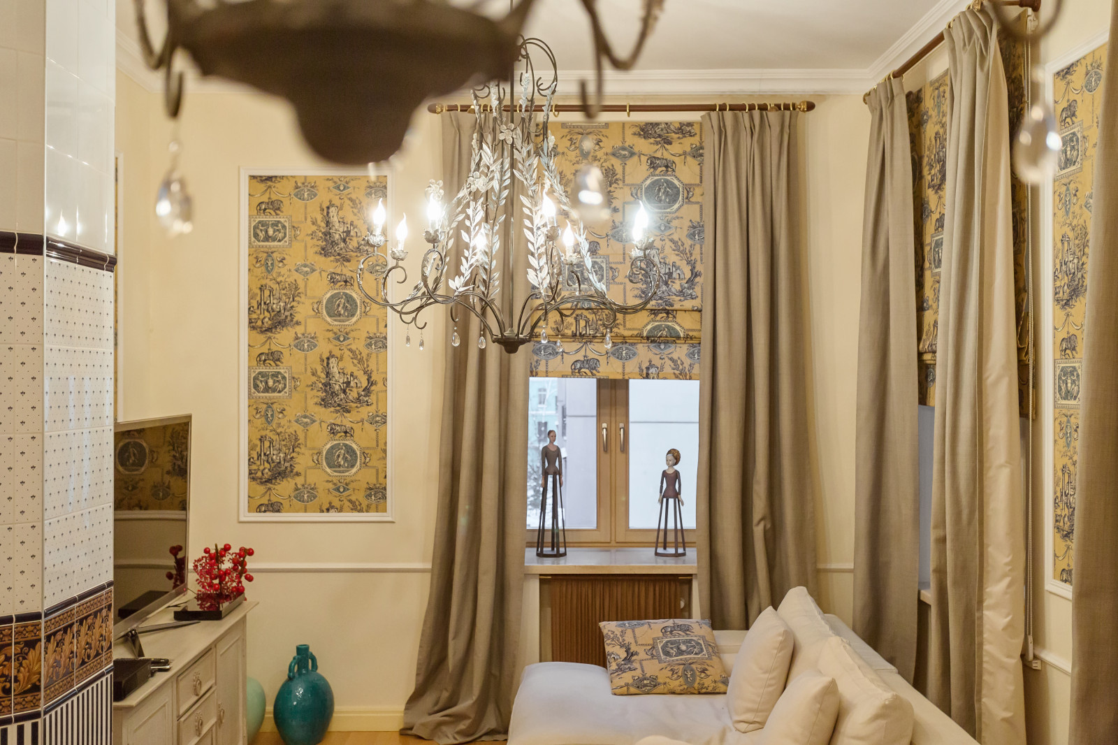 Элегантная квартира в старом московском переулке.