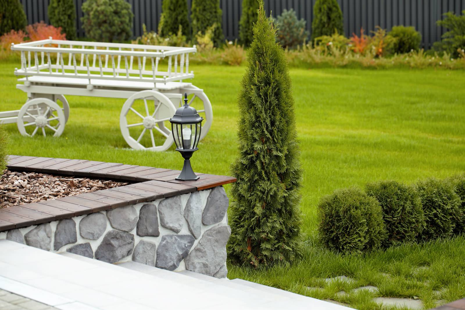 Ландшафтный дизайн сада в поселке "Олимп"