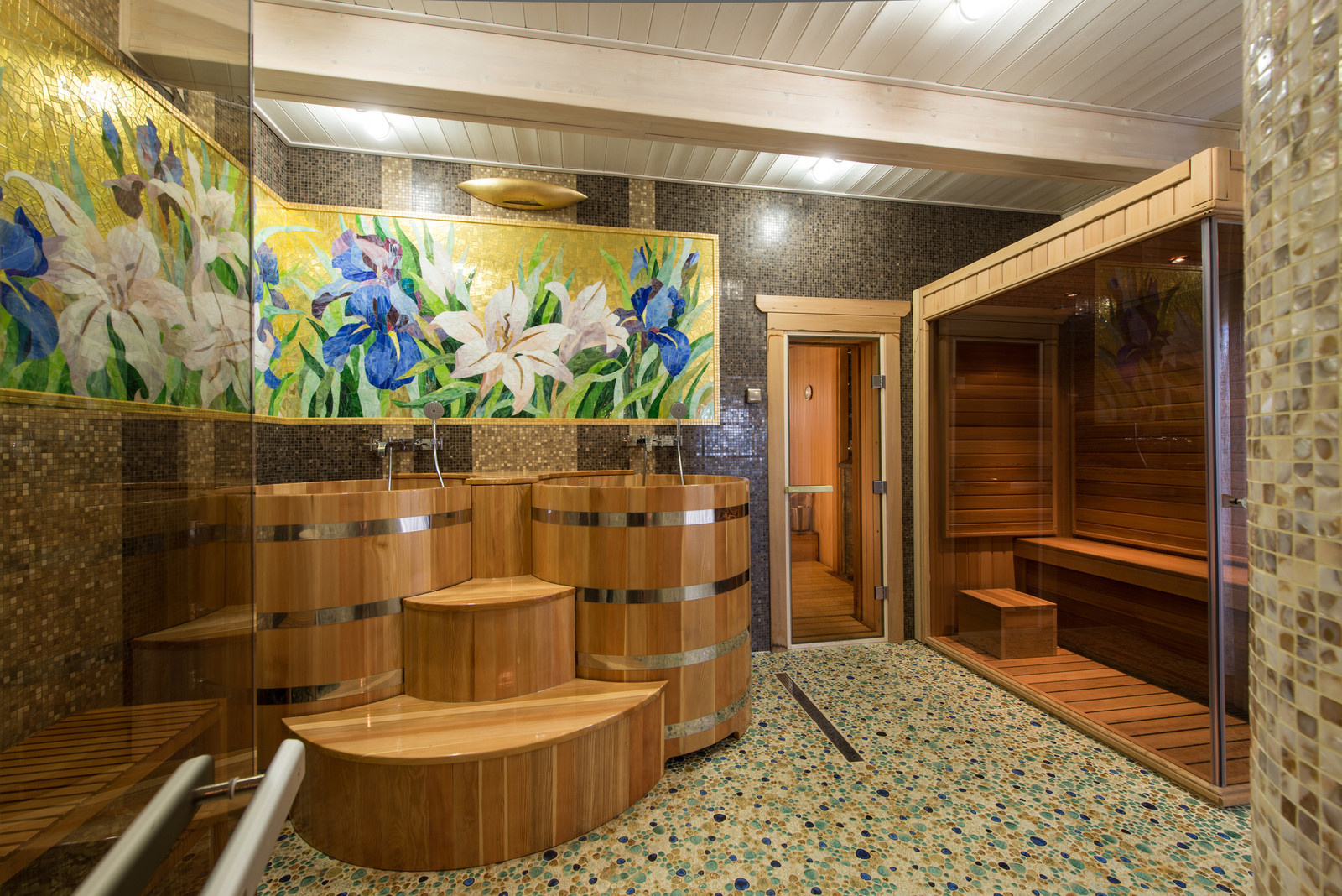 Гостевой дом-баня. 1 этаж. Моечная.