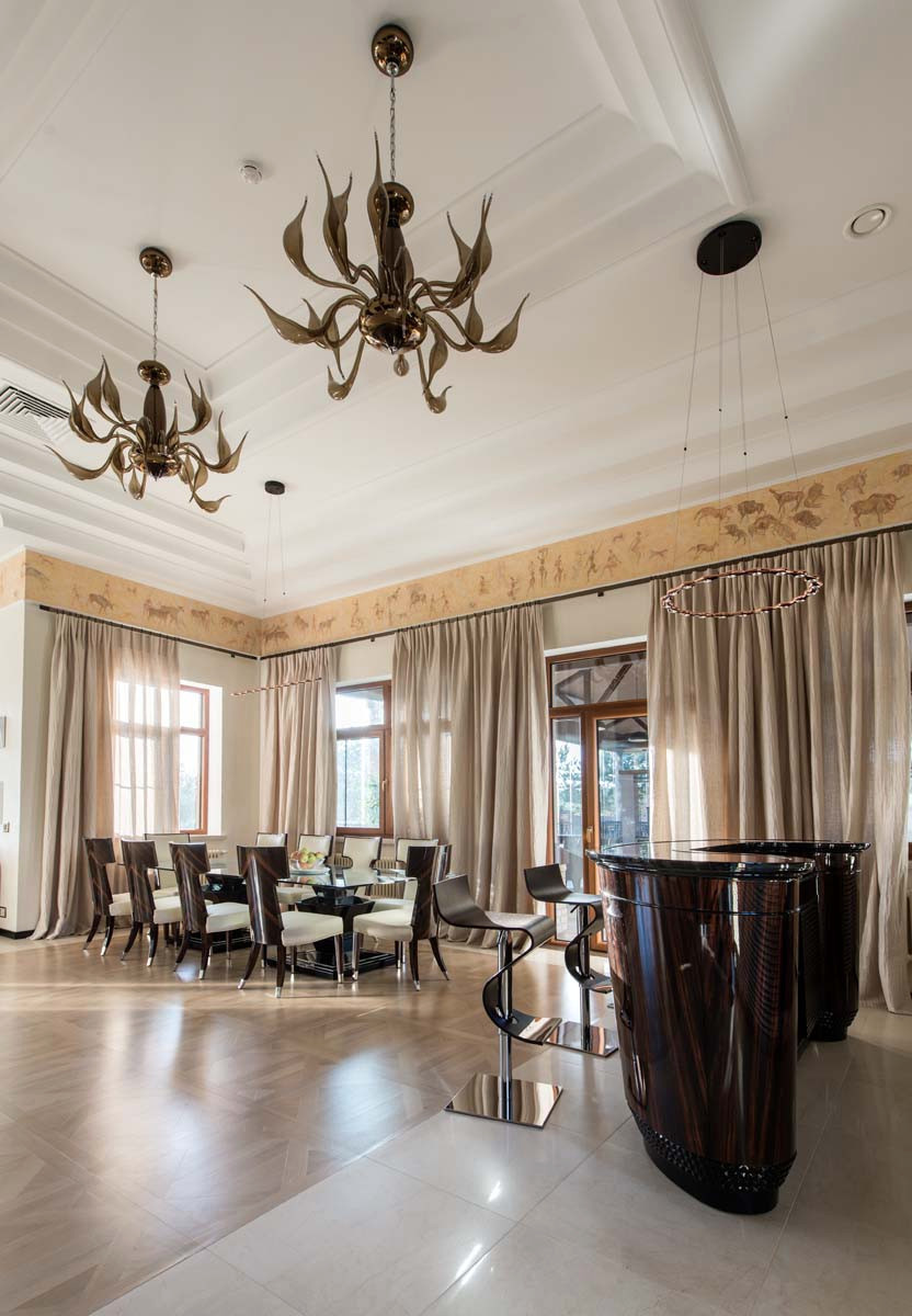 Гостиная с пещерной живописью