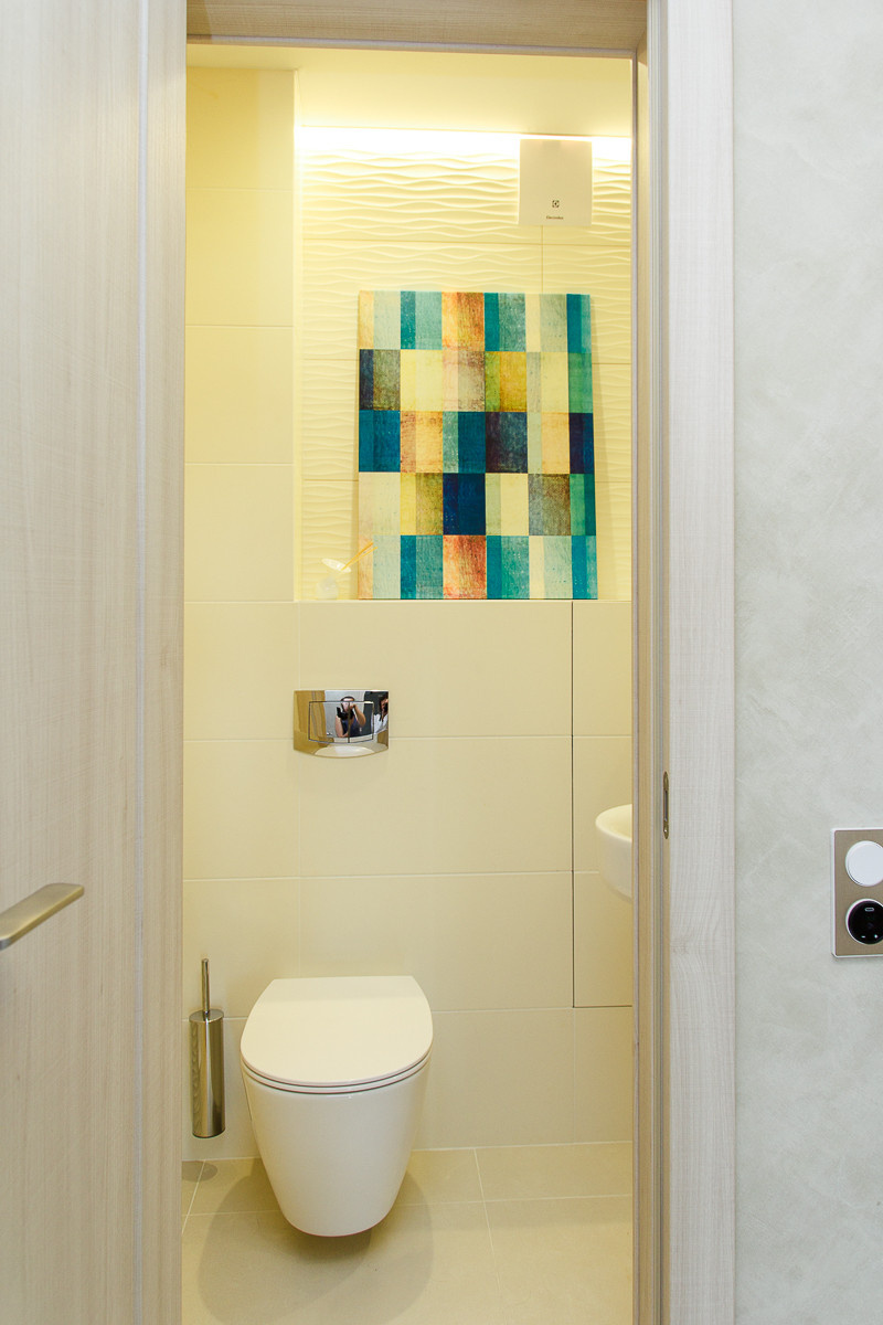 Гостевой санузел. Реализация. Квартира для молодых и успешных.