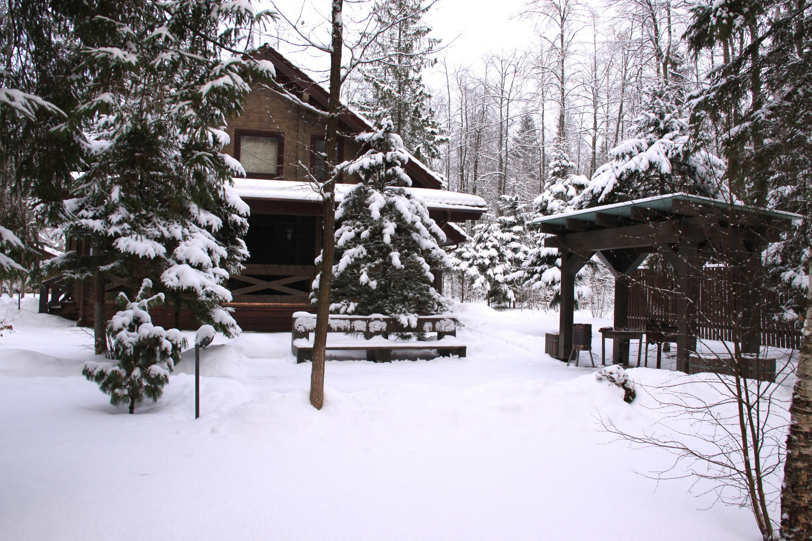 Дом из клееного бруса "Мезонин"