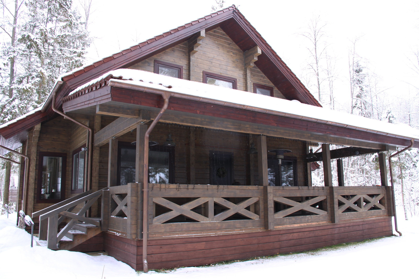 Дом из клееного бруса "Мезонин"