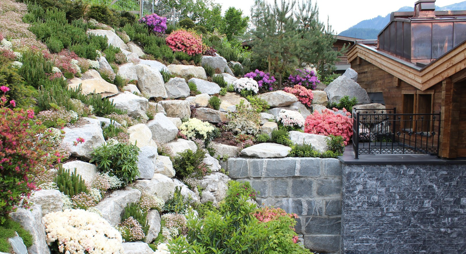 Japanese style garden design & Waterfall construction in Tyrol