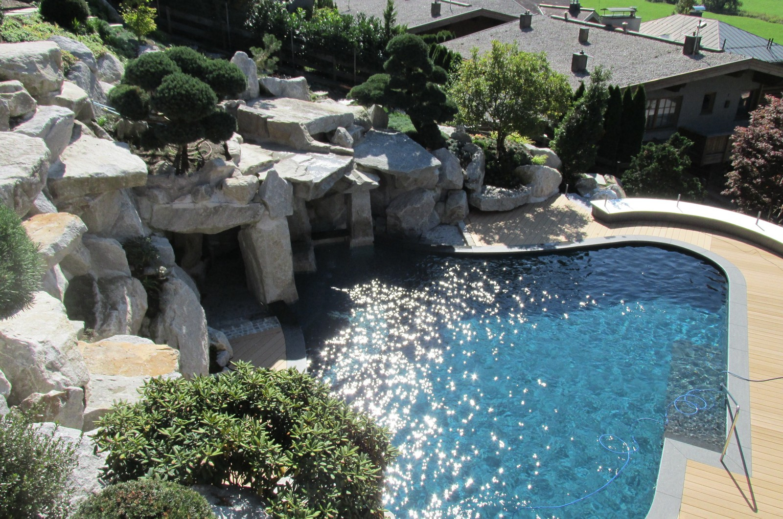 Japanese style garden design & Waterfall construction in Tyrol