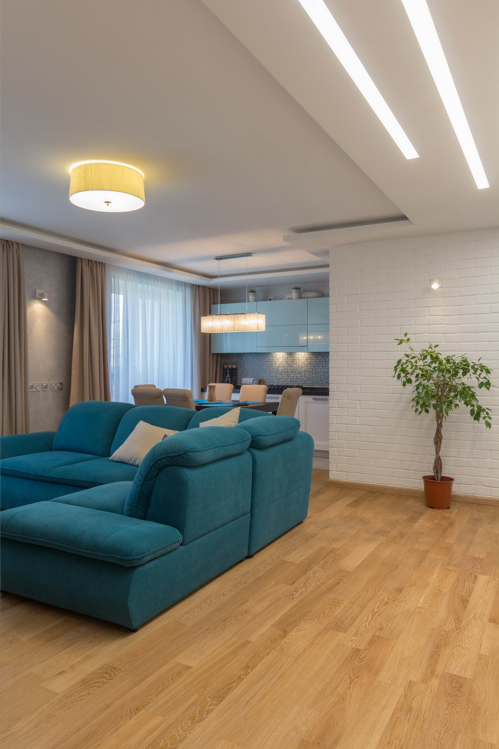 Дизайн интерьера квартиры "Небесная лазурь"