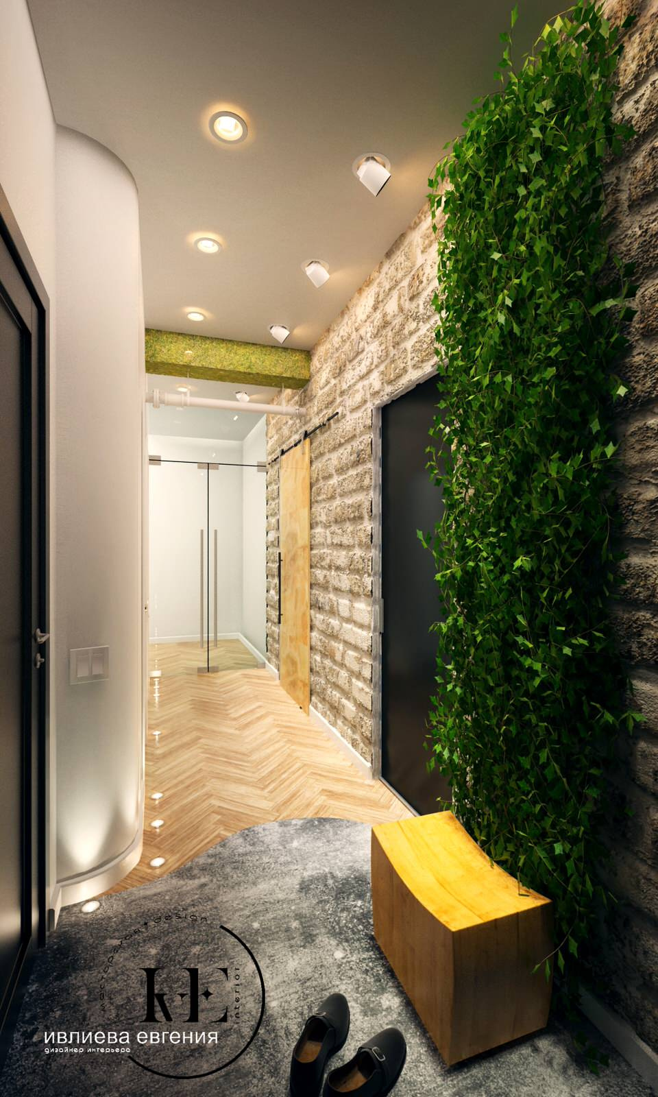 Коридор в стиле Loft