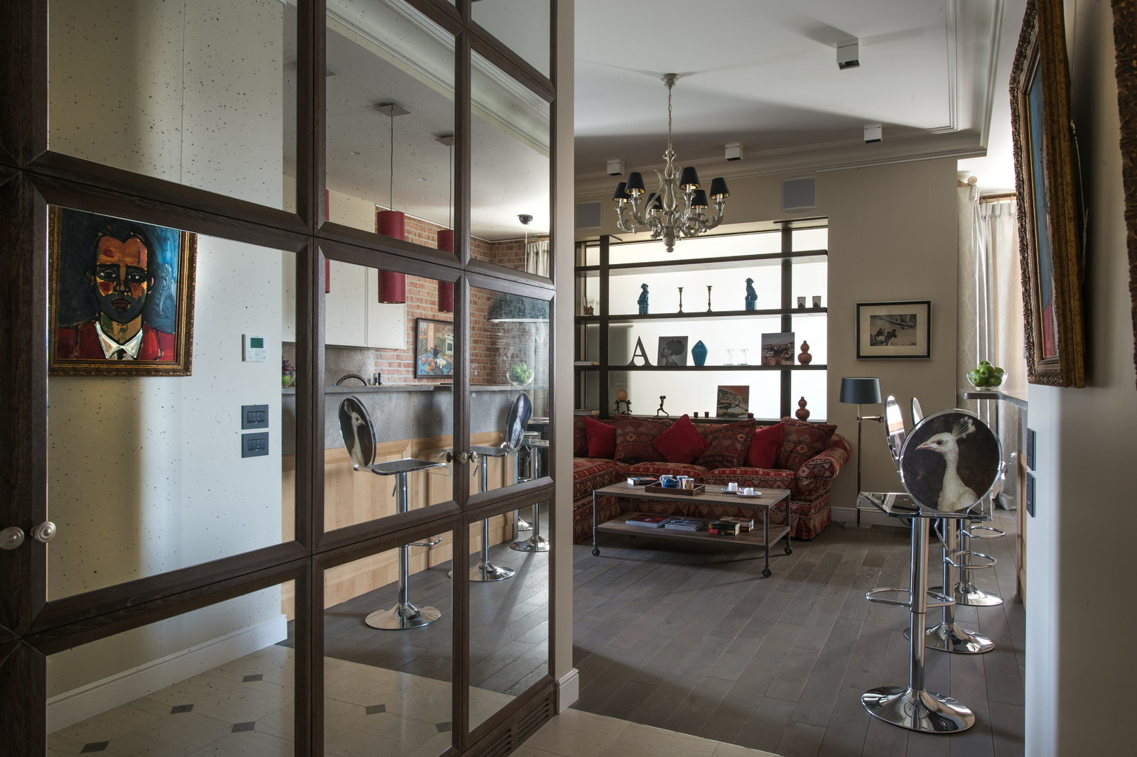 Квартира для молодого человека на Воробьевых Горах. Москва 2015 год