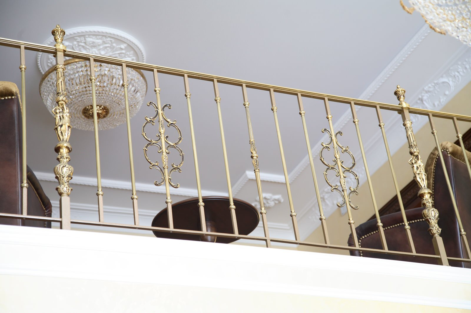 Элитные литые ограждения из латуни с позолотой 24к Grande forge (Франция)