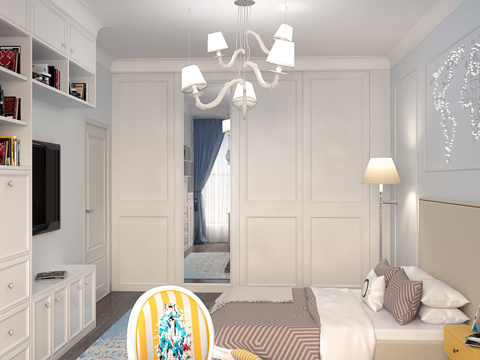 Дизайн детской комнаты: современная классика