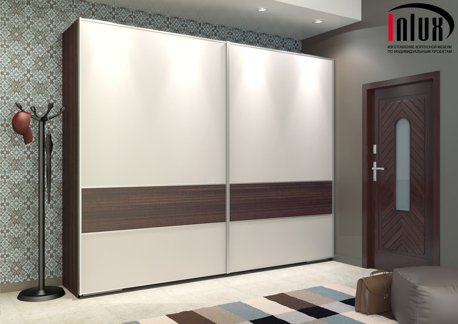 Шкафы с компланарной системой раздвижения дверей