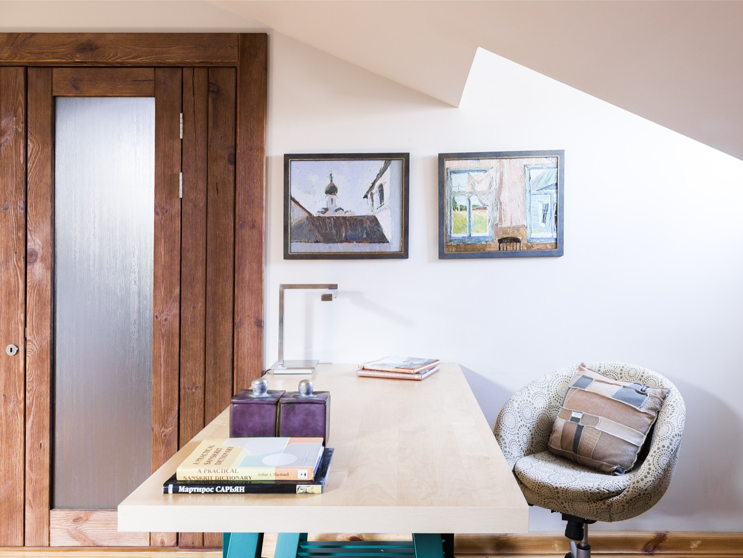 Мансарда с элементами стиля бохо-шик