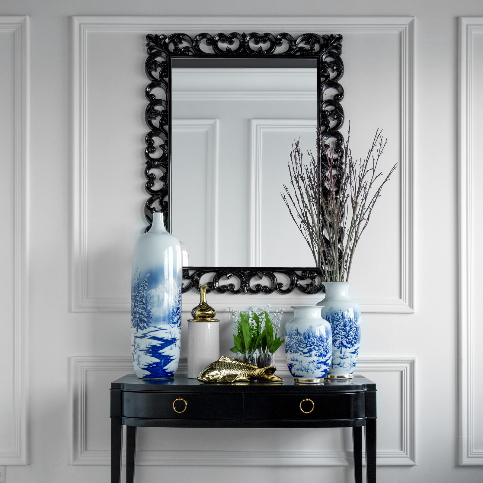 Строим кадр: Пусть скорее наступит весна (расставляем ветки)