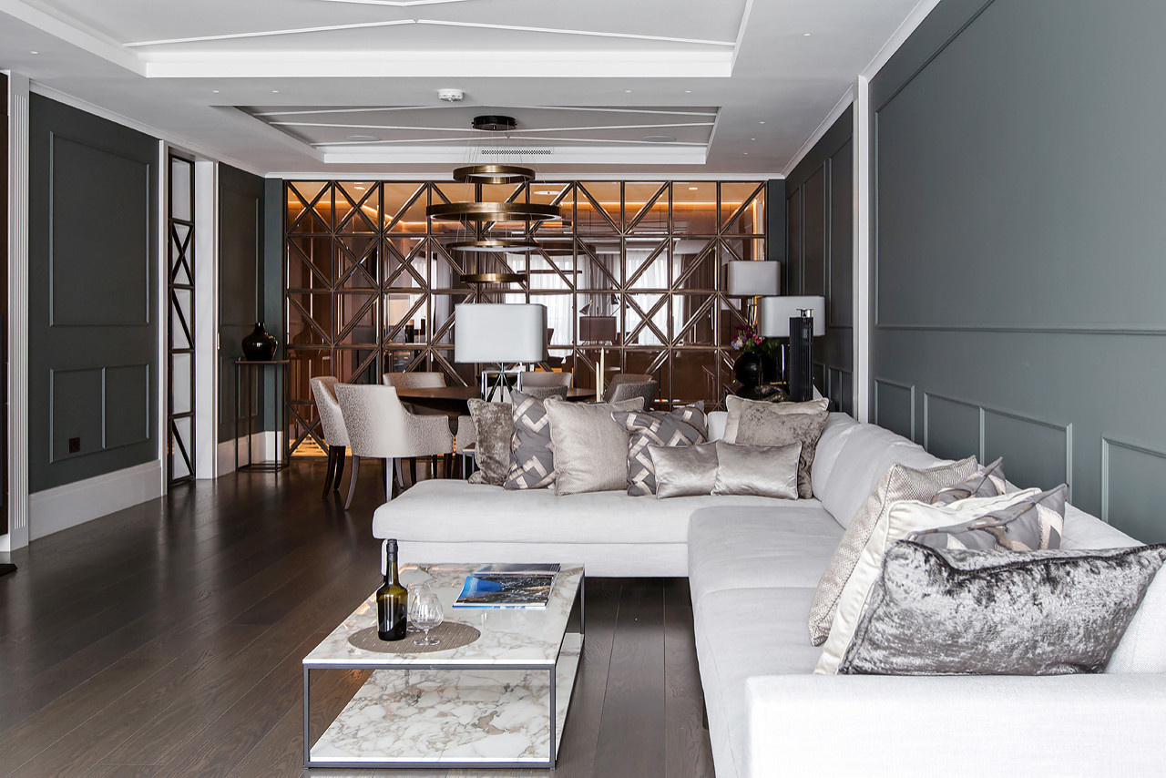 Houzz Британия: Квартира в Лондоне для русских заказчиков