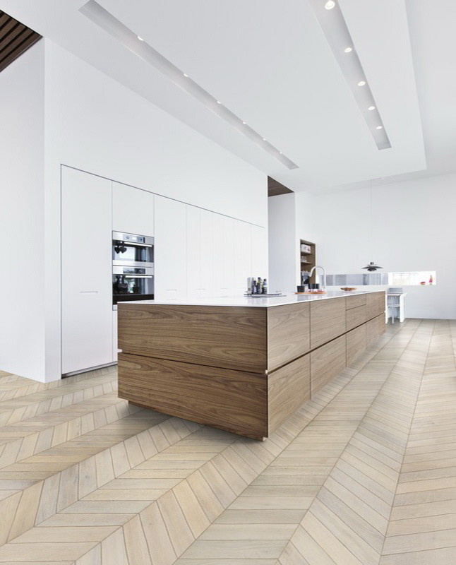 Kahrs ID Chevron Collection White Chevron