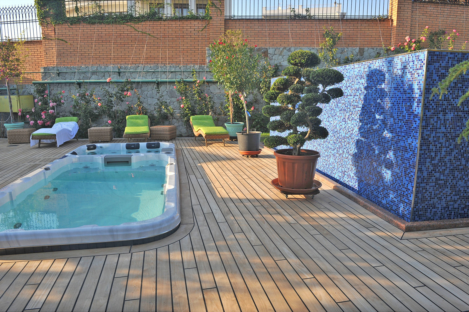 Благоустройство Бассейной зоны проект бассейна в "Вязовой роще" 2012г.