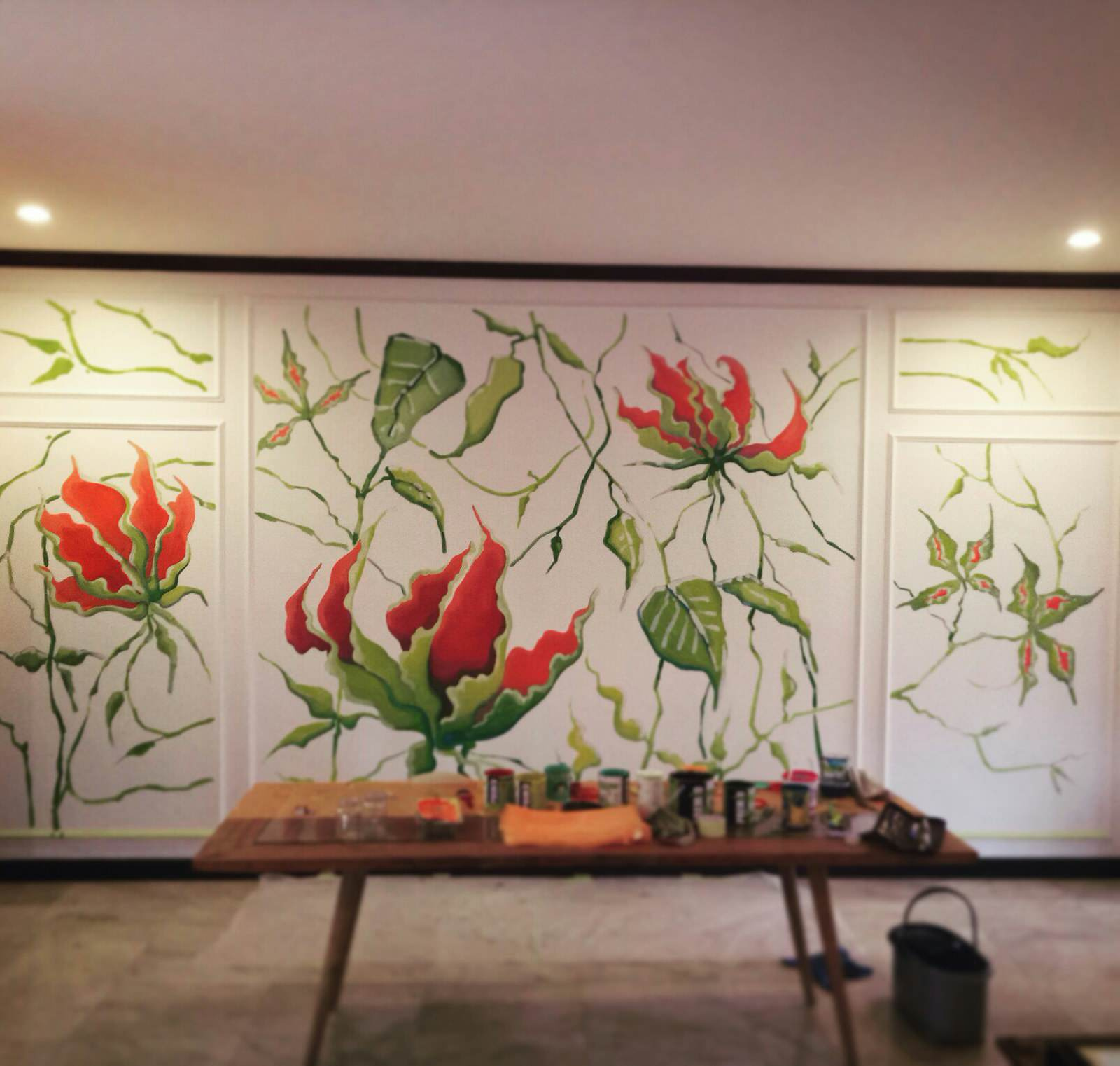 Обложка проекта: роспись гостиной на вилле