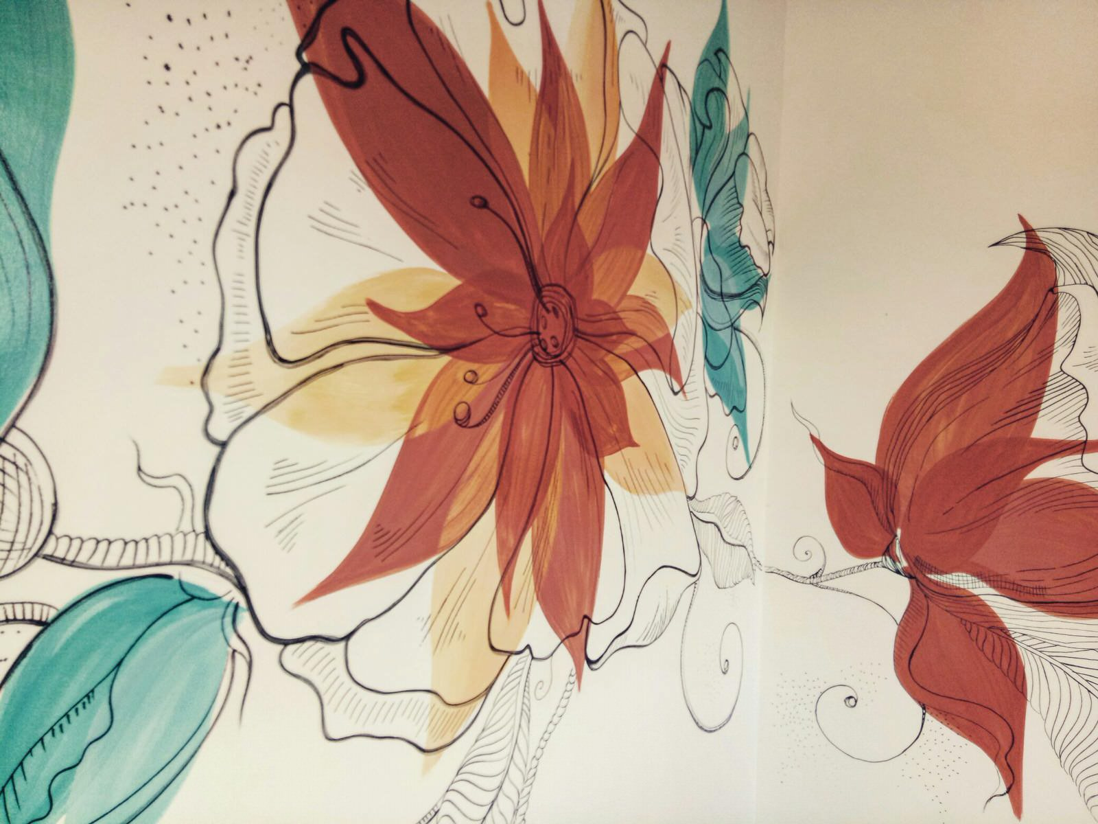 Обложка проекта: роспись комнаты отдыха на вилле