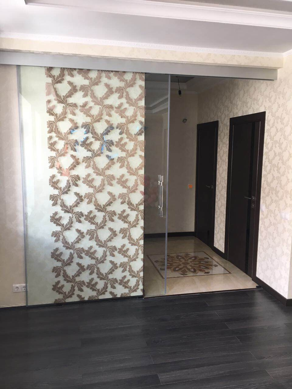 Стеклянные раздвижные двери