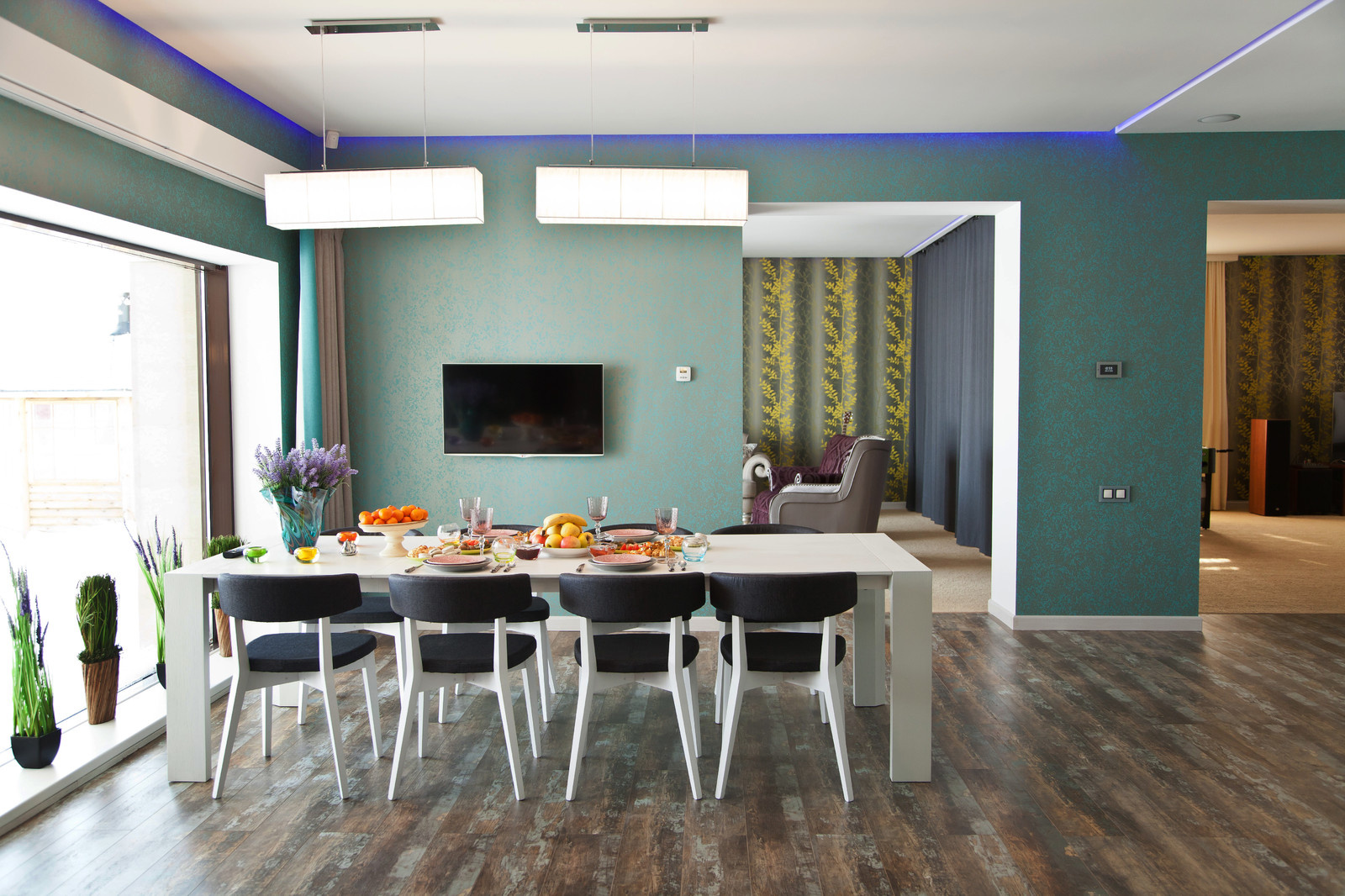 Одноуровневый коттедж, проект TELETASK-Казахстан