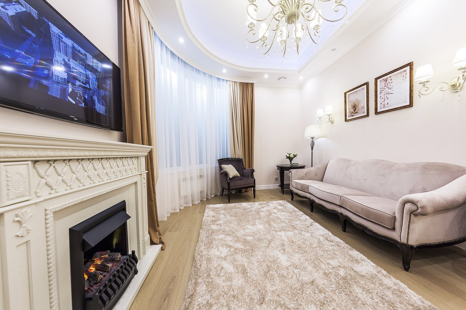 Классика в трехкомнатной квартире