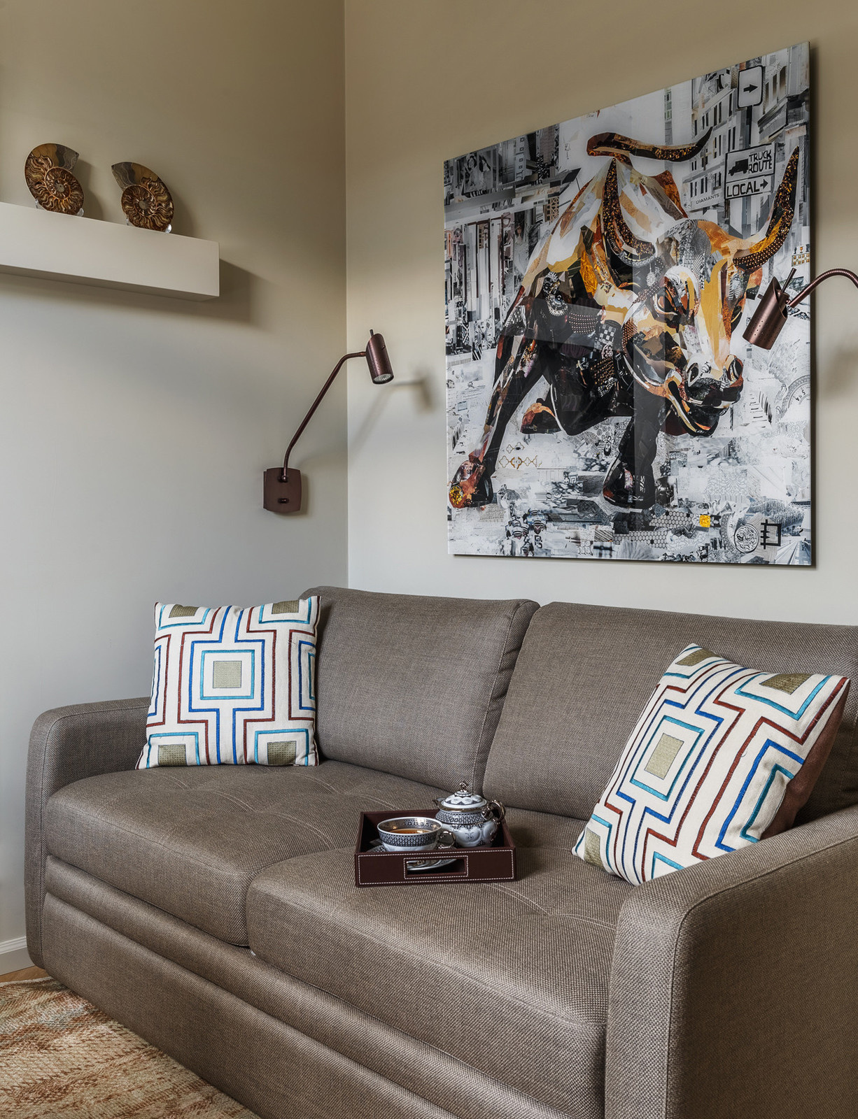 Декорирование интерьера квартиры в Оболенском переулке