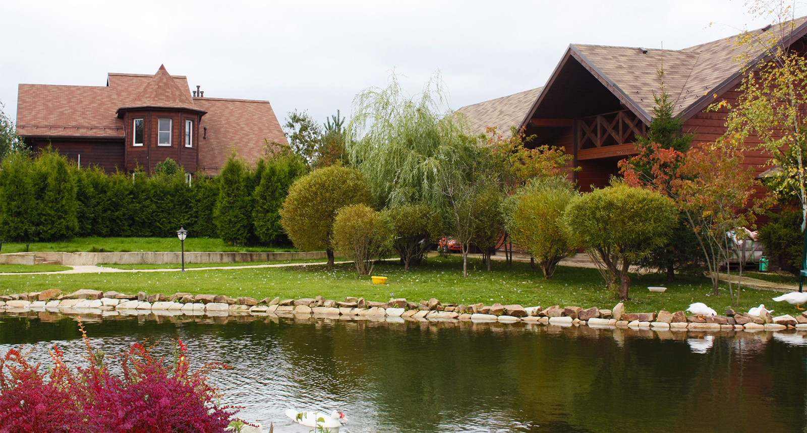 Искусственный пруд в дизайне дачного участка 50 соток