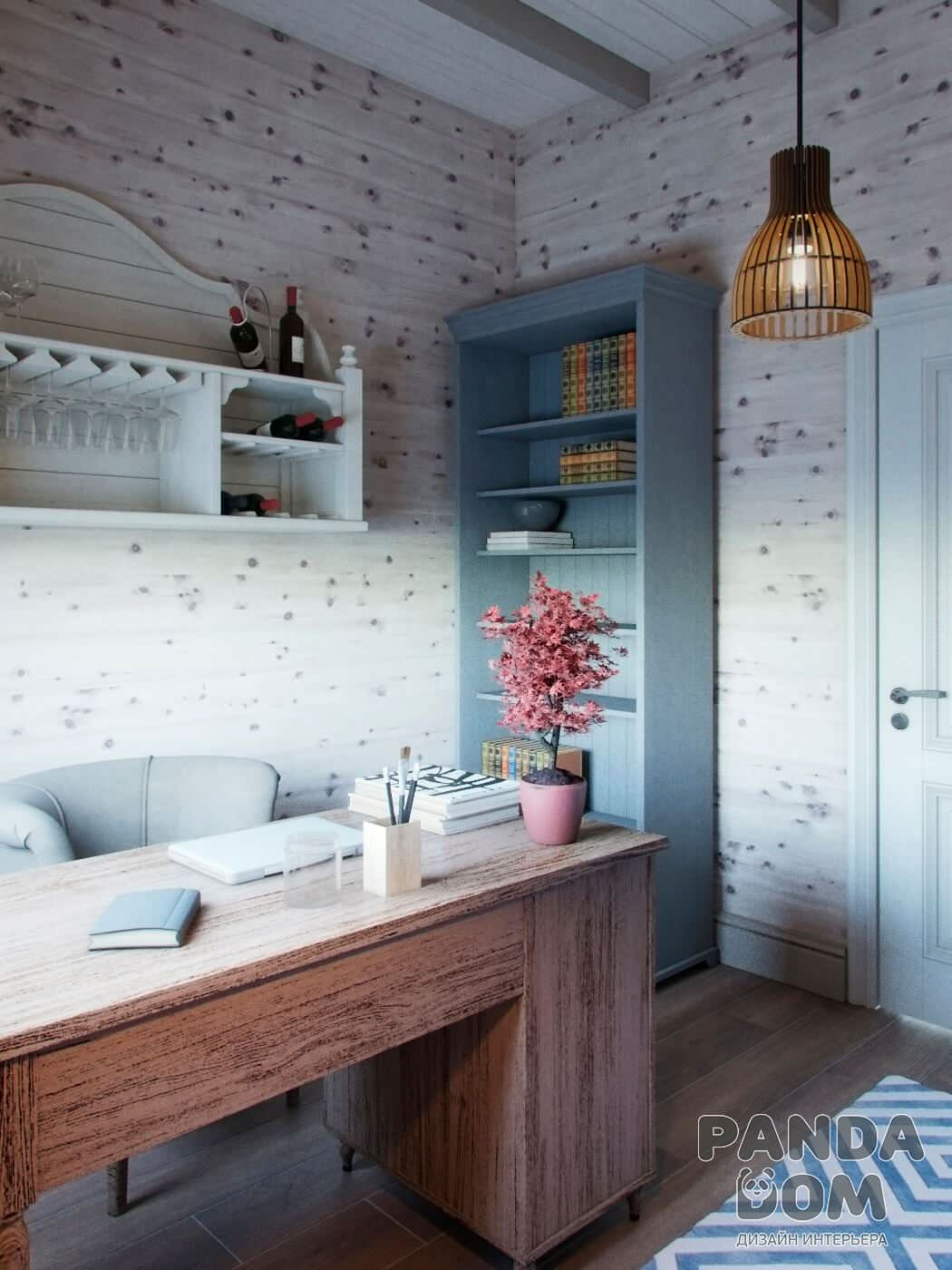 Деревянный дом в стиле кантри