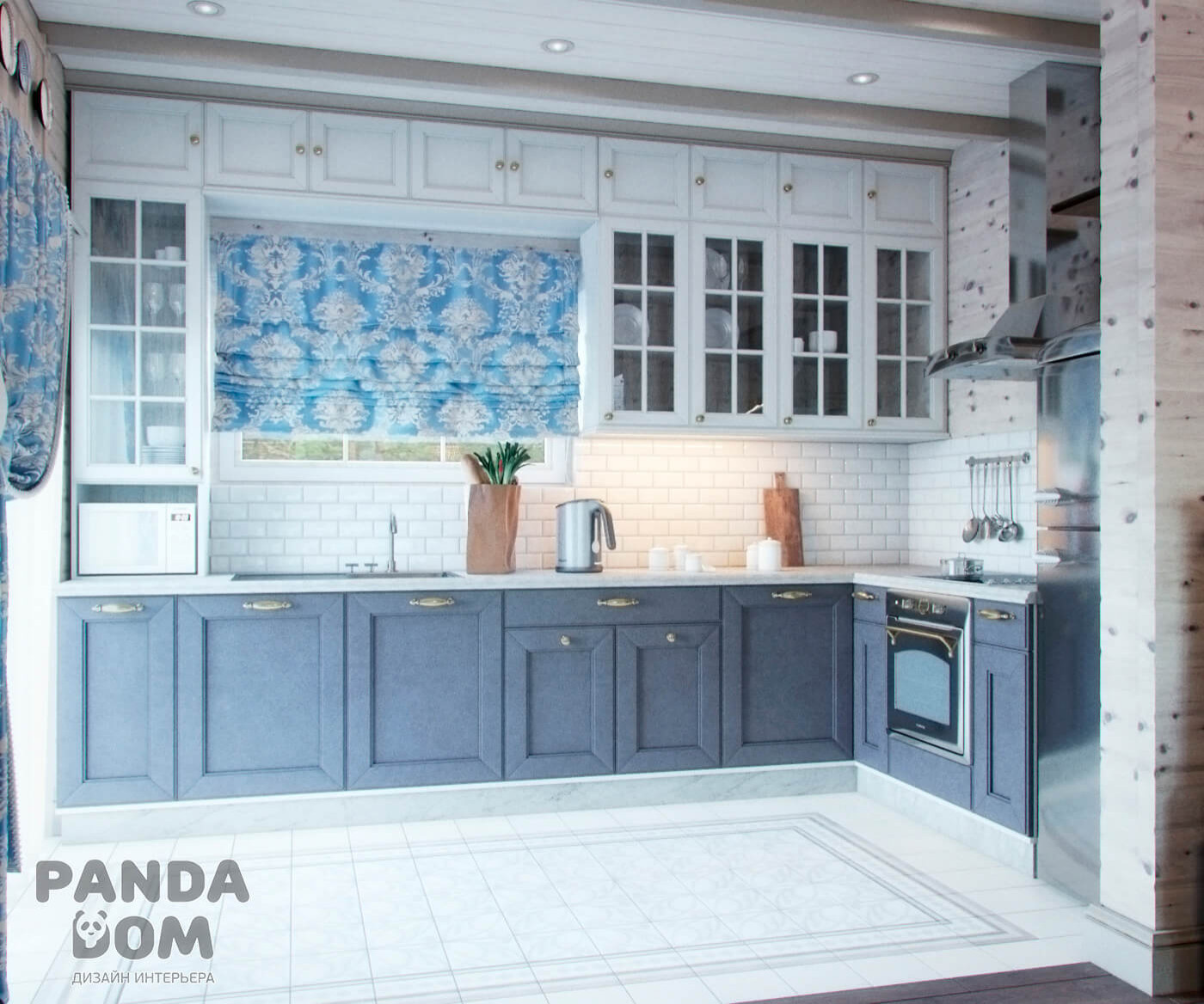 Деревянный дом в стиле кантри