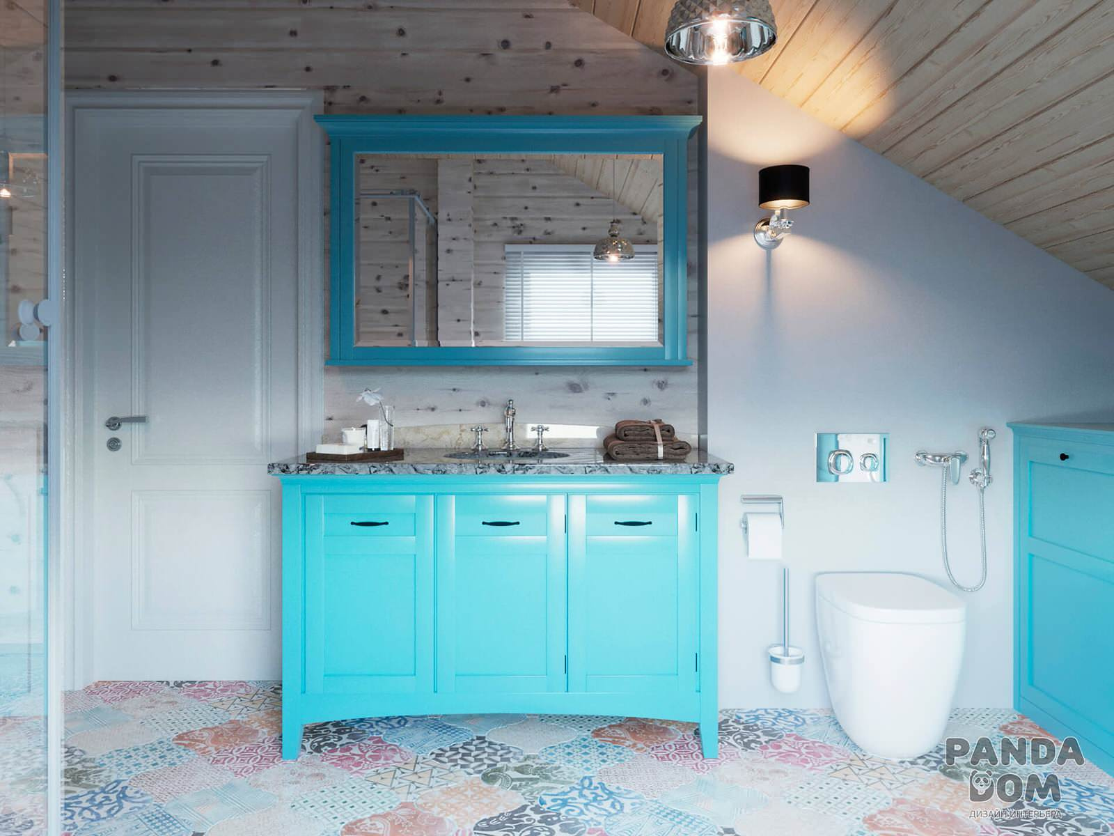 Деревянный дом в стиле кантри