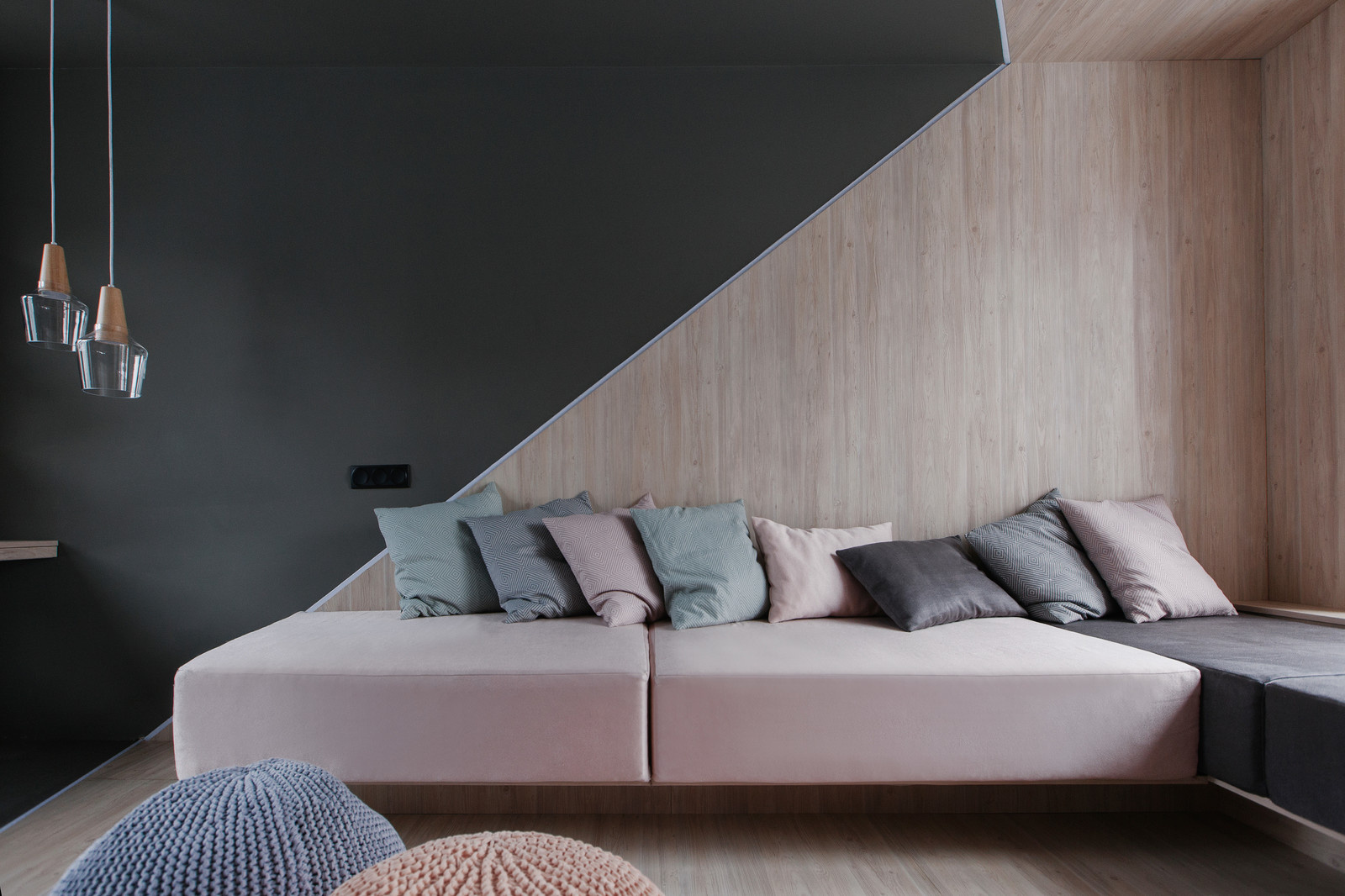 Ассиметричная гостиная для "Дачного ответа"