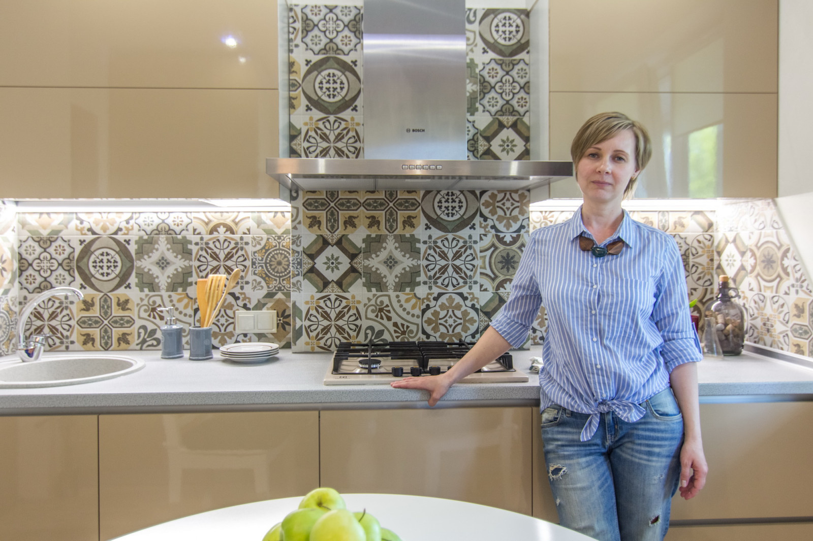 Дизайн интерьера кухни "Дыхание весны"