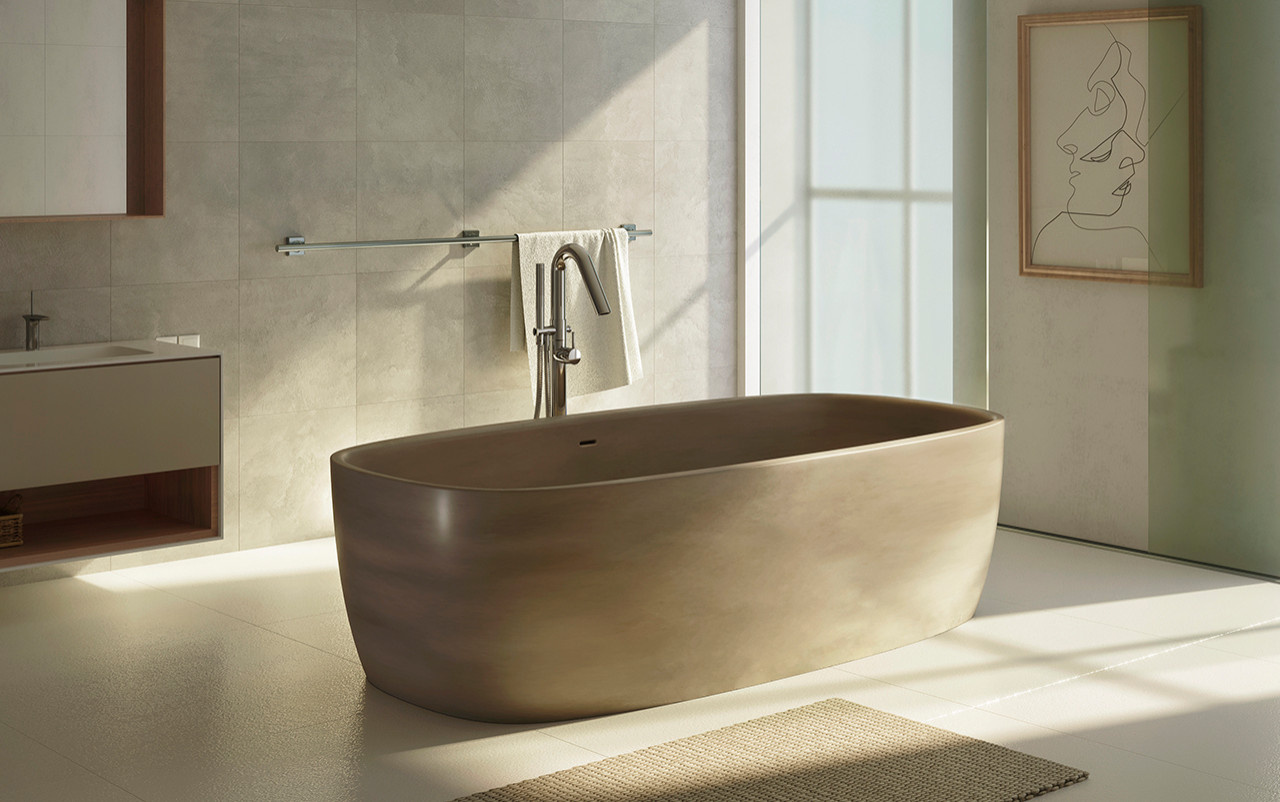 Coletta Sandstone Песочная Каменная Ванна от Viva Lusso
