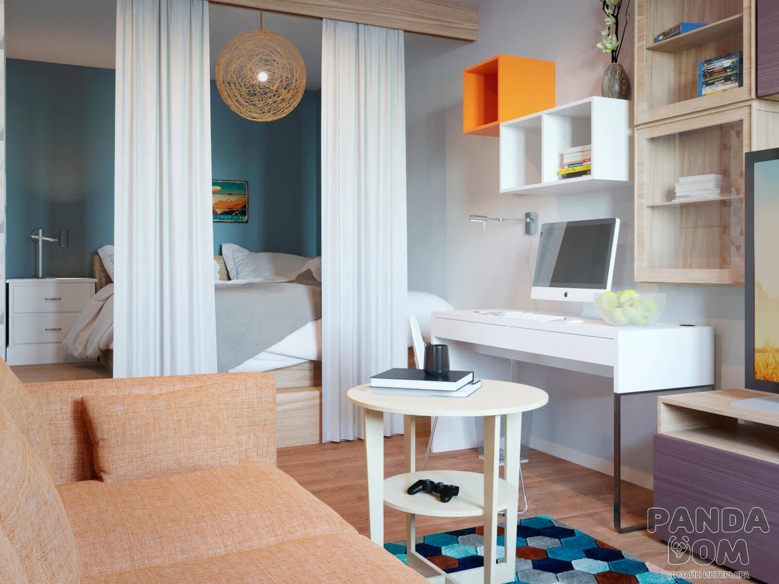 Квартира-студия для молодого парня