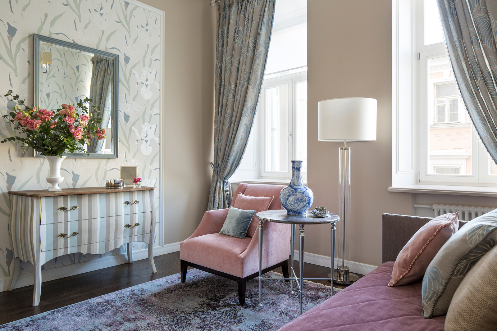 Современный интерьер в старинном доме, 145 кв.м.