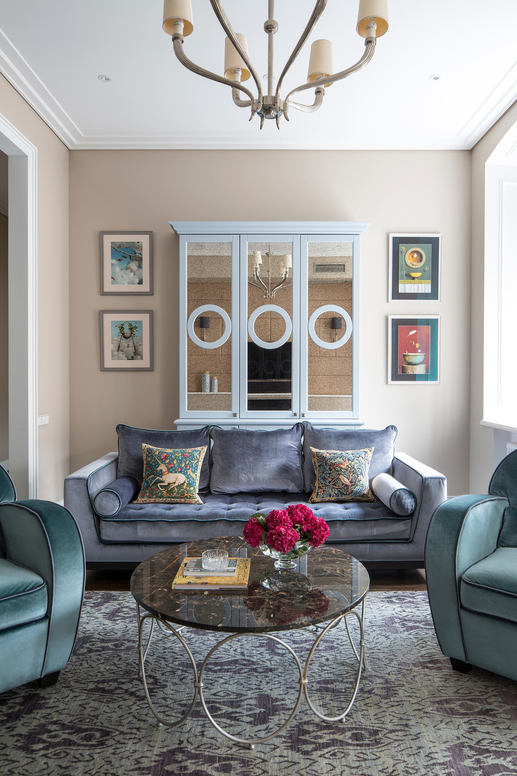 Современный интерьер в старинном доме, 145 кв.м.