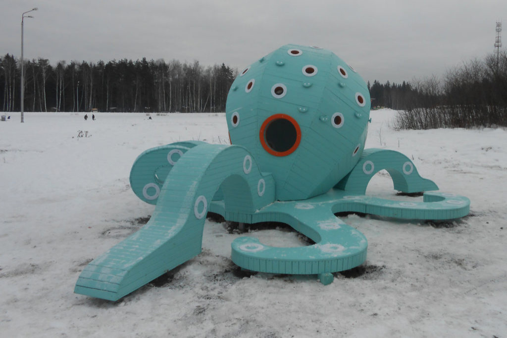 Детский игровой комплекс (мод.30036) в городском парке г.Краснознаменск