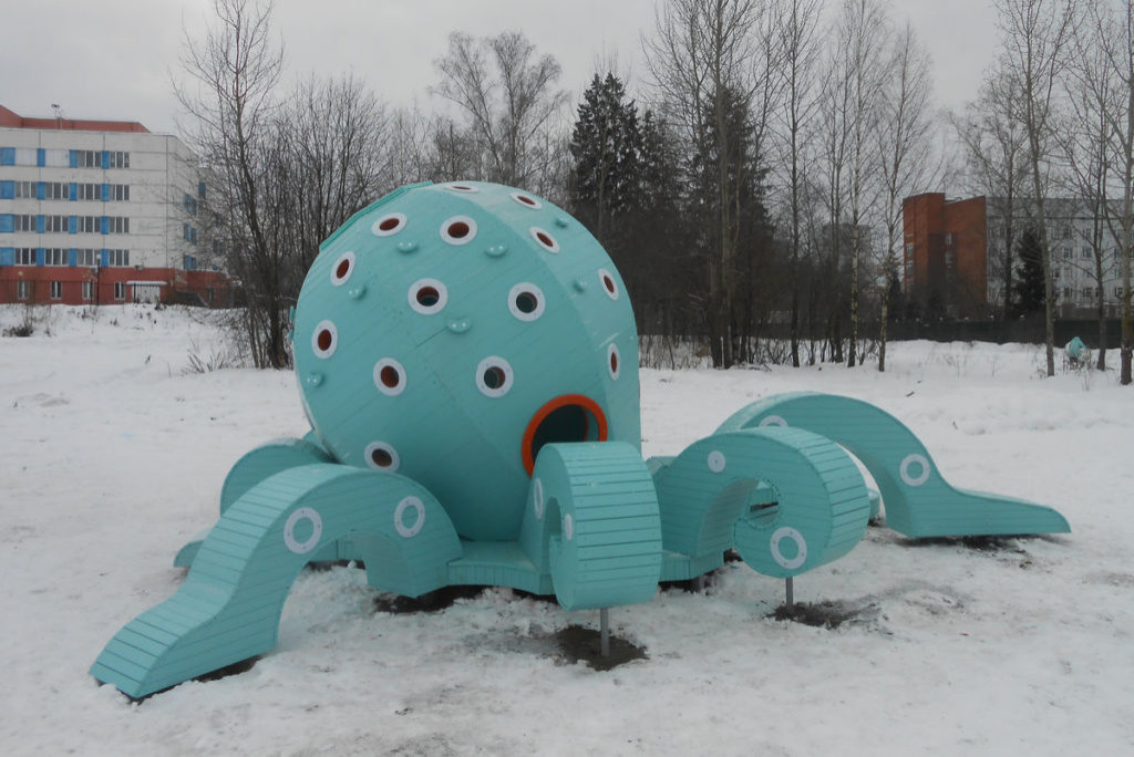 Детский игровой комплекс (мод.30036) в городском парке г.Краснознаменск