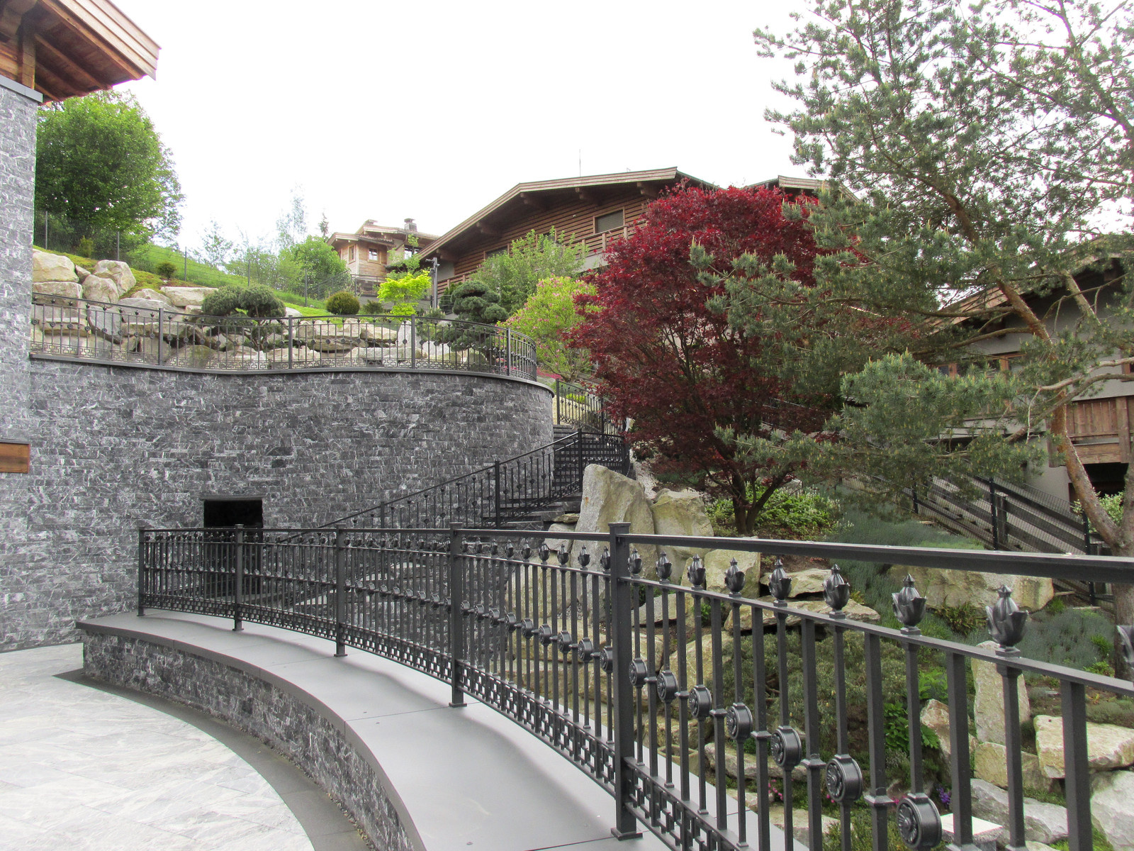 Japanese style garden design & Waterfall construction in Tyrol