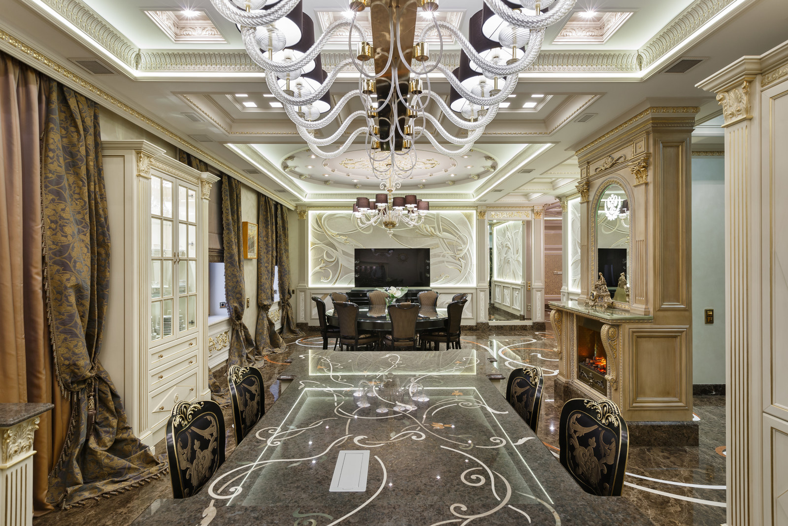 Классический интерьер на Крестовском острове города Петербурга