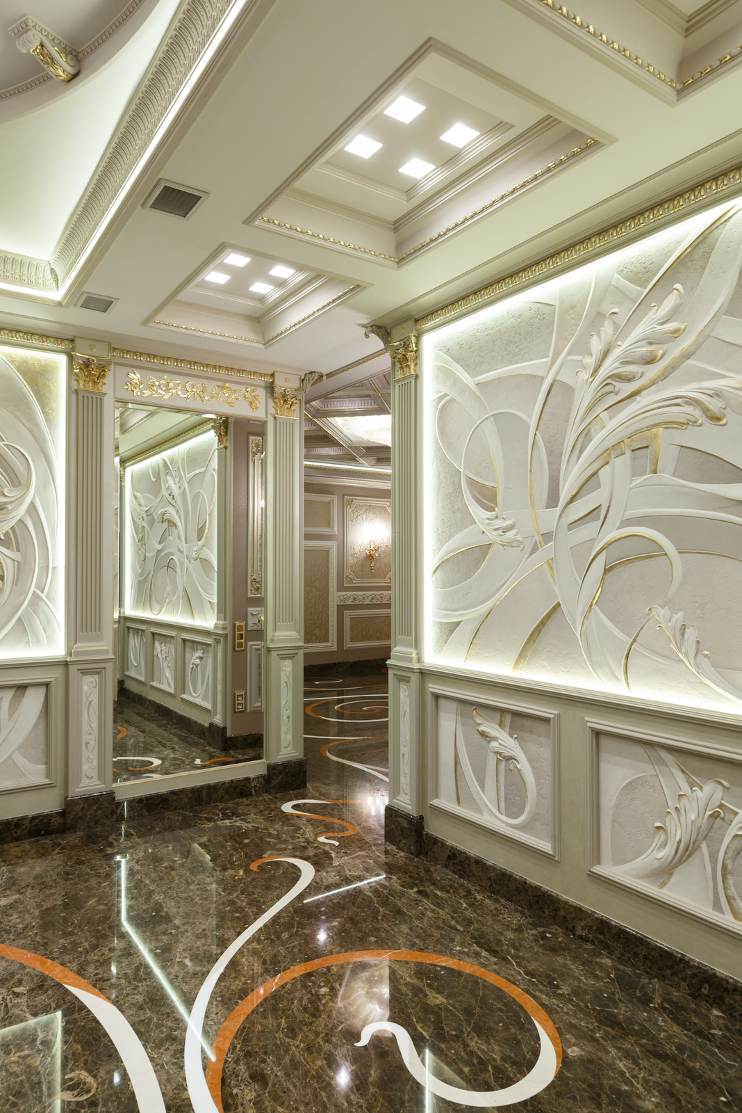 Классический интерьер на Крестовском острове города Петербурга