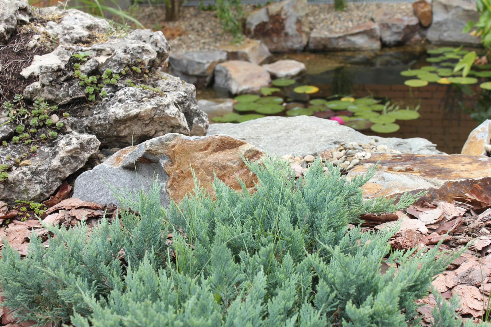 Небольшой сад в природном стиле