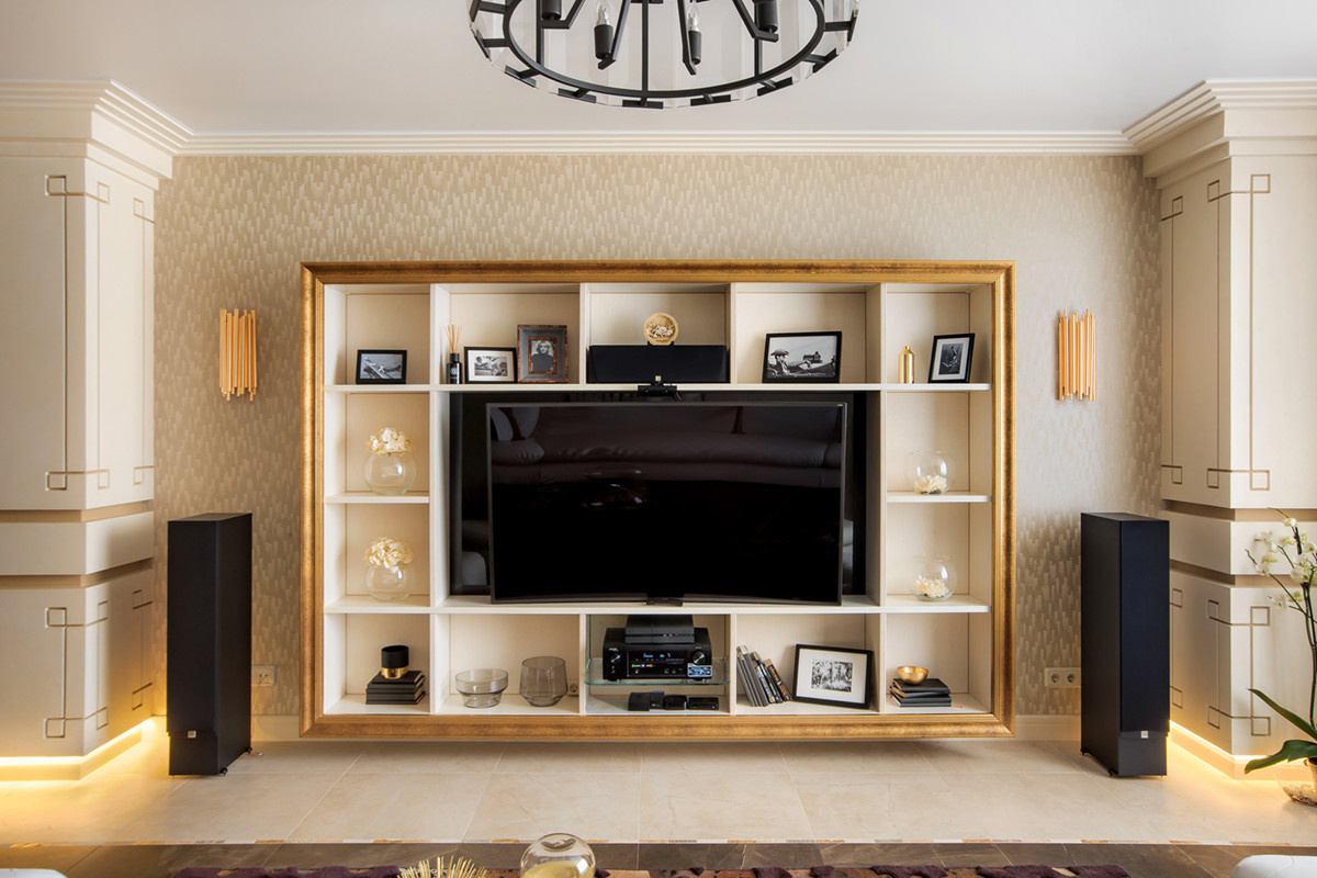 Золото в интерьере. Реализация