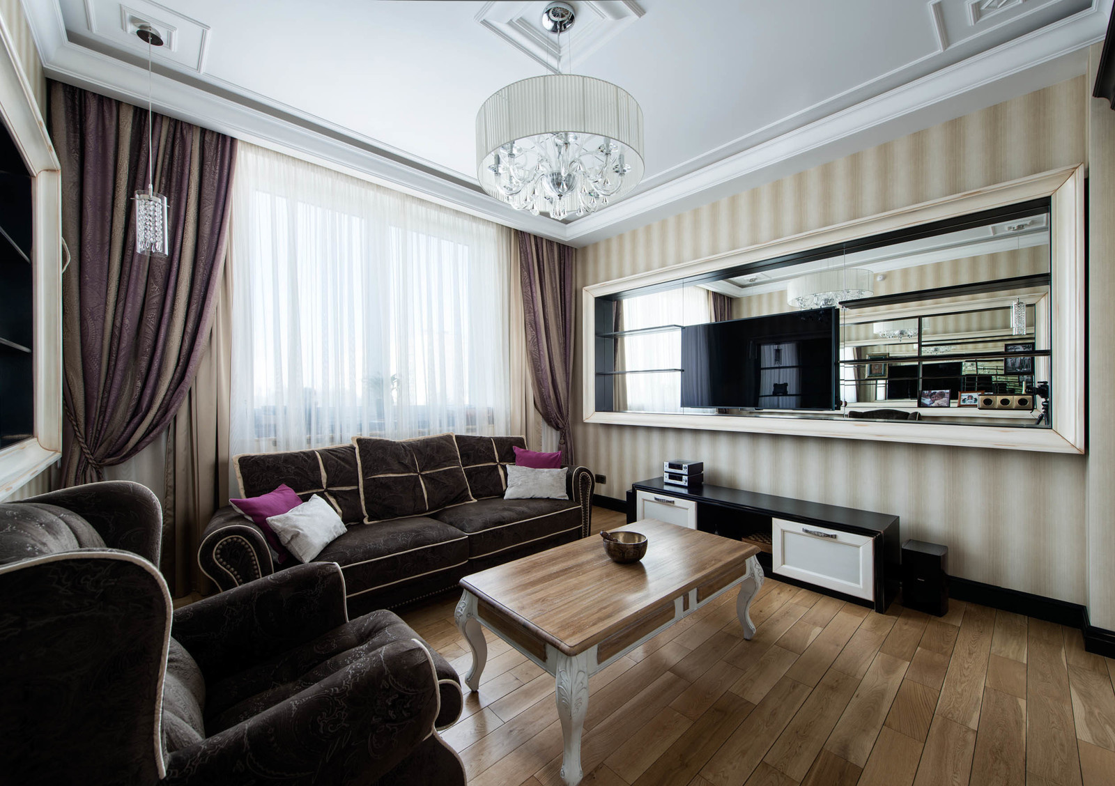 Проект интерьера квартиры в загородном стиле