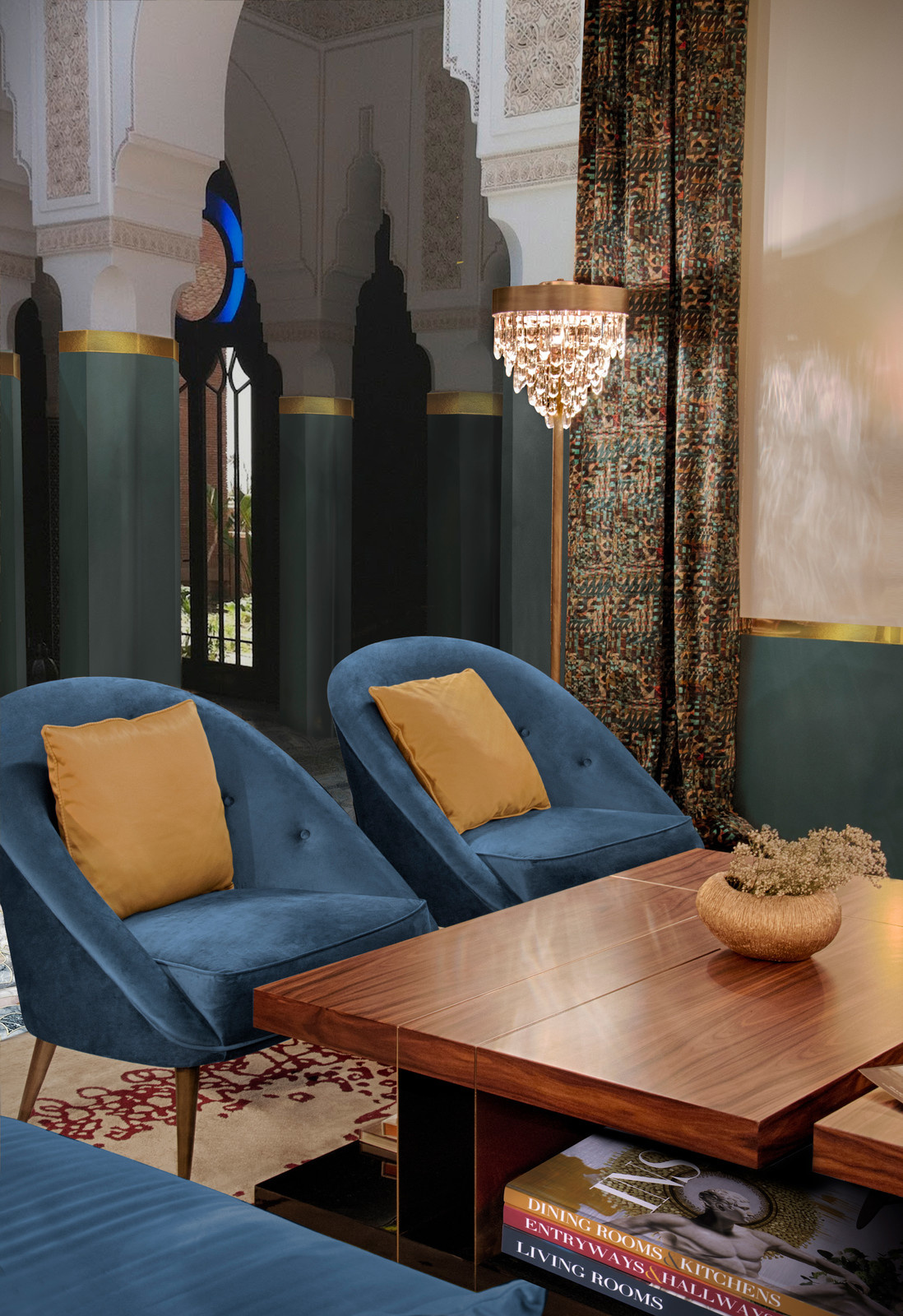 Hotel interior design in Morocco