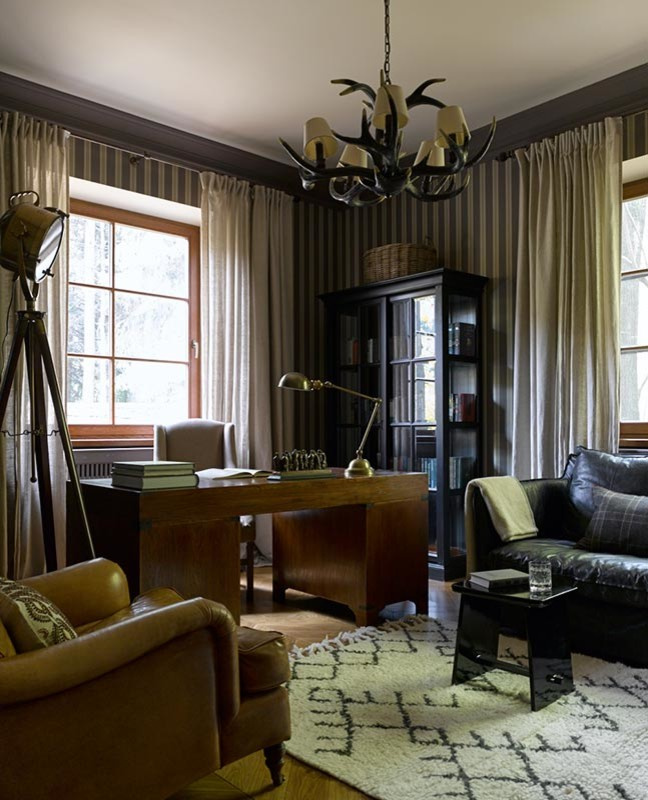 Кабинет, Дом в Подмосковье (Проект Марии Пилипенко и Екатерины Федоровой)